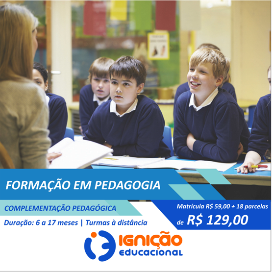 CURSO DE FORMAÇÃO PEDAGÓGICA EM PEDAGOGIA